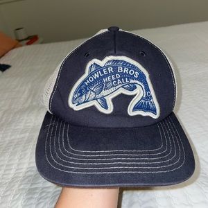Howler Bros Flatbill navy and white hat